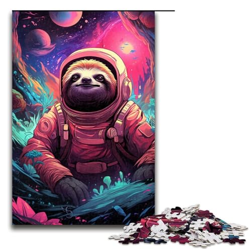 Puzzle für Erwachsene 1000 Teile Bunte Faultiere Puzzle Lernspiele für Zuhause DIY Spielzeug tolles Geschenk für Spiele 75 x 50 cm von QSYFNBZL