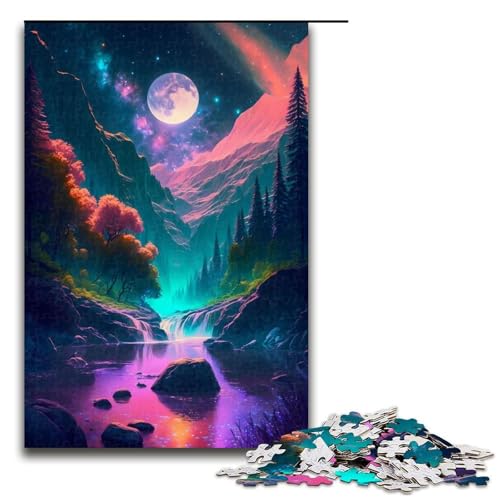 Puzzle für Erwachsene 1000 Teile Bunte Landschaft Holzpuzzle Lernspielzeug Familienspiele 75 x 50 cm Puzzle für Erwachsene 1000 Teile Bunte Landschaft Holzpuzzle Lernspielzeug Familienspiele 75 x 50 cm von QSYFNBZL
