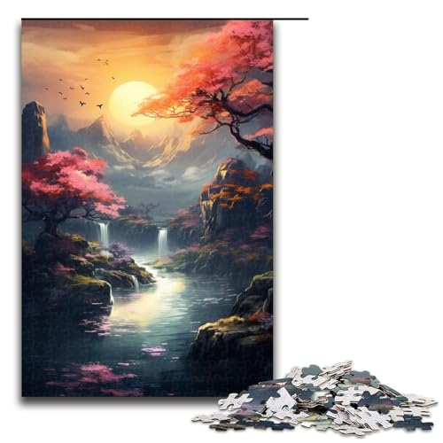 Puzzle für Erwachsene 1000 Teile Bunte Landschaften Puzzle Lernspiele für Zuhause DIY Spielzeug tolles Geschenk für Spiele 1000 Teile von QSYFNBZL