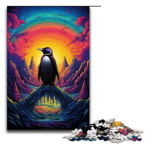 Puzzle für Erwachsene 1000 Teile Bunte Pinguine Puzzle Spiele Spielzeug Geschenk geeignet als Schreibtischdekoration 75 x 50 cm Puzzle für Erwachsene 1000 Teile Bunte Pinguine Puzzle Spiele Spielzeug Geschenk geeignet als Schreibtischdekoration 75 x 50 cm von QSYFNBZL