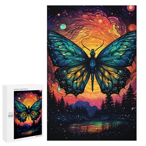 Puzzle für Erwachsene 1000 Teile Bunte Psychedelia des Sternenhimmels Insekten Holzpuzzle Lernspielzeug Familienspiele 75 x 50 cm Puzzle für Erwachsene 1000 Teile Bunte Psychedelia des Sternenhimmels Insekten Holzpuzzle Lernspielzeug Familienspiele 75 x 50 cm von QSYFNBZL