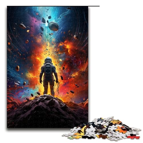 Puzzle für Erwachsene 1000 Teile Bunte Psychedelia für Astronauten Puzzlespiel Spielzeug lustig 75 x 50 cm von QSYFNBZL
