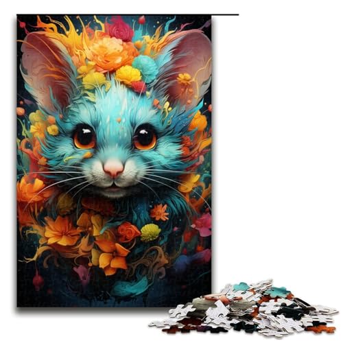 Puzzle für Erwachsene 1000 Teile Bunte psychedelische Maus Heimdekoration Puzzle Spielzeug Geschenk für die ganze Familie 75 x 50 cm Puzzle für Erwachsene 1000 Teile Bunte psychedelische Maus Heimdekoration Puzzle Spielzeug Geschenk für die ganze Familie 75 x 50 cm von QSYFNBZL