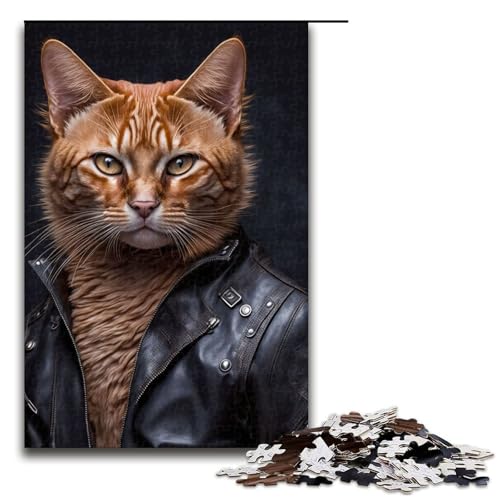 Puzzle für Erwachsene 1000 Teile Cooles getigertes Katzenspielzeug Denkspiel ganze Familie 75 x 50 cm Puzzle für Erwachsene 1000 Teile Cooles getigertes Katzenspielzeug Denkspiel ganze Familie 75 x 50 cm von QSYFNBZL