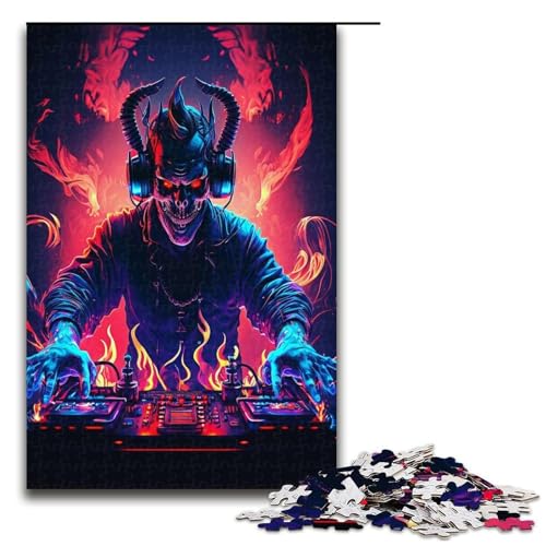 Puzzle für Erwachsene 1000 Teile DJ The Devil Puzzle für Erwachsene Holzspiele für die ganze Familie Weihnachts und Geburtstagsgeschenke 1000 Teile von QSYFNBZL
