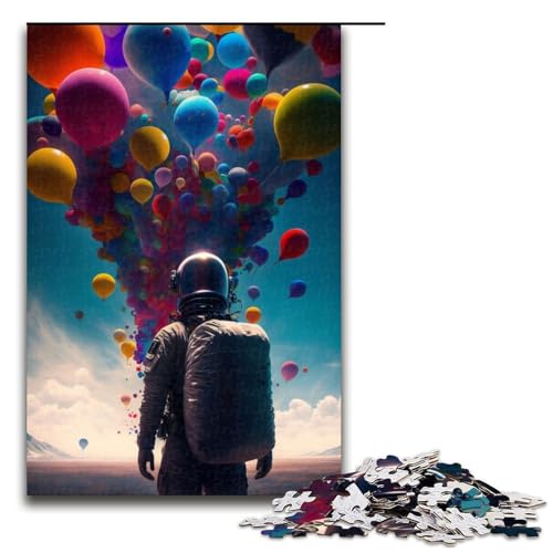 Puzzle für Erwachsene 1000 Teile Der Ballon Astronaut Puzzle für Erwachsene Holzspiele für die ganze Familie Weihnachts und Geburtstagsgeschenke 75 x 50 cm Puzzle für Erwachsene 1000 Teile Der Ballon Astronaut Puzzle für Erwachsene Holzspiele für die ganze Familie Weihnachts und Geburtstagsgeschenke 75 x 50 cm von QSYFNBZL