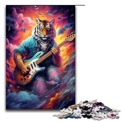 Puzzle für Erwachsene 1000 Teile Der Tiger spielt Gitarre Geburtstagsgeschenk für Teenager ab 14 Jahren 1000 Teile Puzzle für Erwachsene 1000 Teile Der Tiger spielt Gitarre Geburtstagsgeschenk für Teenager ab 14 Jahren 1000 Teile von QSYFNBZL