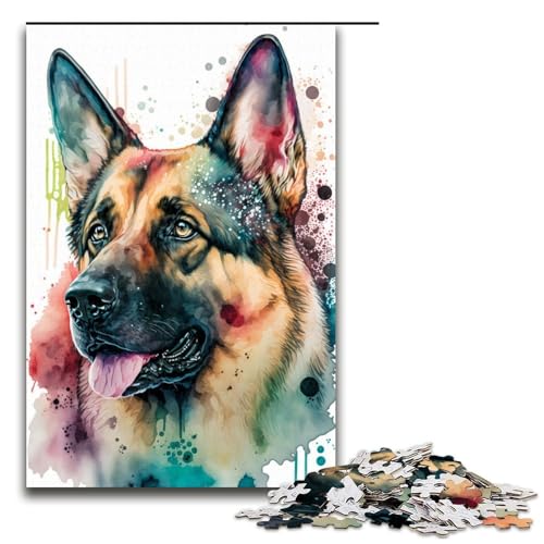 Puzzle für Erwachsene 1000 Teile Deutscher Schäferhund Spielzeug Denkspiel ganze Familie 75 x 50 cm Puzzle für Erwachsene 1000 Teile Deutscher Schäferhund Spielzeug Denkspiel ganze Familie 75 x 50 cm von QSYFNBZL