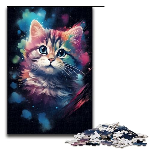 Puzzle für Erwachsene 1000 Teile Die Katze ist von Spritzern umgeben viele Bunte Puzzles für Erwachsene Holzspiele für die ganze Familie Weihnachts und Geburtstagsgeschenke 75 x 50 cm Puzzle für Erwachsene 1000 Teile Die Katze ist von Spritzern umgeben viele Bunte Puzzles für Erwachsene Holzspiele für die ganze Familie Weihnachts und Geburtstagsgeschenke 75 x 50 cm von QSYFNBZL