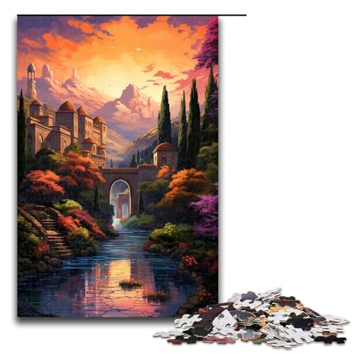 Puzzle für Erwachsene 1000 Teile Die farbenfrohe Psychedelia der Alhambra Puzzle für Erwachsene Holzspiele für die ganze Familie Weihnachts und Geburtstagsgeschenke 75 x 50 cm Puzzle für Erwachsene 1000 Teile Die farbenfrohe Psychedelia der Alhambra Puzzle für Erwachsene Holzspiele für die ganze Familie Weihnachts und Geburtstagsgeschenke 75 x 50 cm von QSYFNBZL