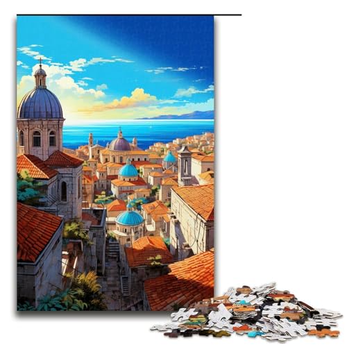 Puzzle für Erwachsene 1000 Teile Die farbenfrohe Psychedelia der Altstadt von Dubrovnik Spielzeug Denkspiel ganze Familie 75 x 50 cm Puzzle für Erwachsene 1000 Teile Die farbenfrohe Psychedelia der Altstadt von Dubrovnik Spielzeug Denkspiel ganze Familie 75 x 50 cm von QSYFNBZL