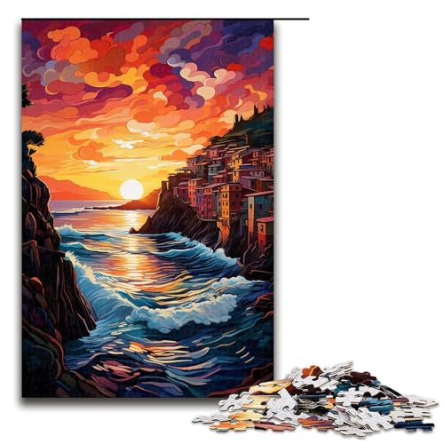 Puzzle für Erwachsene 1000 Teile Die farbenfrohe Psychedelia der Cinque Terre Puzzle für Erwachsene Holzspiele für die ganze Familie Weihnachts und Geburtstagsgeschenke 75 x 50 cm Puzzle für Erwachsene 1000 Teile Die farbenfrohe Psychedelia der Cinque Terre Puzzle für Erwachsene Holzspiele für die ganze Familie Weihnachts und Geburtstagsgeschenke 75 x 50 cm von QSYFNBZL