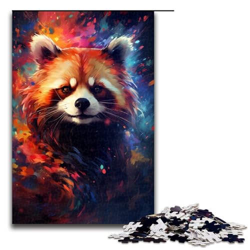 Puzzle für Erwachsene 1000 Teile Die farbenfrohe Psychedelia der Milchstraße Roter Panda Puzzle für Erwachsene Holzspiele für die ganze Familie Weihnachts und Geburtstagsgeschenke 75 x 50 cm Puzzle für Erwachsene 1000 Teile Die farbenfrohe Psychedelia der Milchstraße Roter Panda Puzzle für Erwachsene Holzspiele für die ganze Familie Weihnachts und Geburtstagsgeschenke 75 x 50 cm von QSYFNBZL