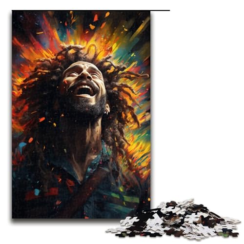 Puzzle für Erwachsene 1000 Teile Die farbenfrohe Psychedelia der kosmischen Rastafari Holzpuzzle Lernspielzeug Familienspiele 75 x 50 cm Puzzle für Erwachsene 1000 Teile Die farbenfrohe Psychedelia der kosmischen Rastafari Holzpuzzle Lernspielzeug Familienspiele 75 x 50 cm von QSYFNBZL
