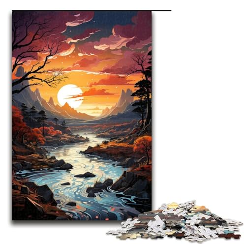 Puzzle für Erwachsene 1000 Teile Die farbenfrohe Psychedelia des Lake Corrib Mustermontage hilft dem Gehirn süchtig machendes Spielzeug zur Förderung der Geduld 75 x 50 cm Puzzle für Erwachsene 1000 Teile Die farbenfrohe Psychedelia des Lake Corrib Mustermontage hilft dem Gehirn süchtig machendes Spielzeug zur Förderung der Geduld 75 x 50 cm von QSYFNBZL