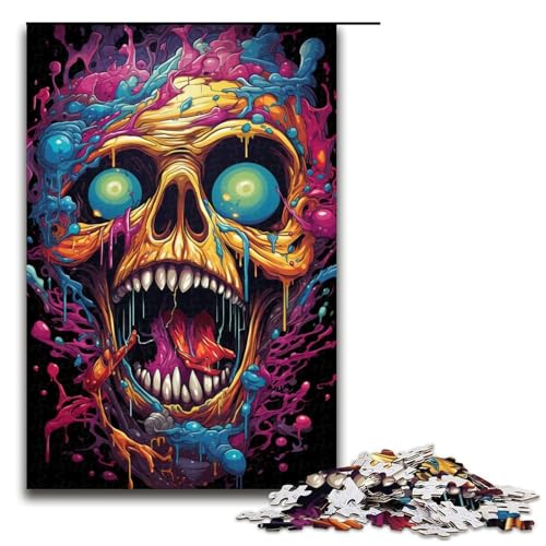 Puzzle für Erwachsene 1000 Teile Die farbenfrohe Psychedelia von Dr Monster Puzzle für Kinder Holzpuzzle dekomprimierendes intellektuelles Lernspielzeug 75 x 50 cm Puzzle für Erwachsene 1000 Teile Die farbenfrohe Psychedelia von Dr Monster Puzzle für Kinder Holzpuzzle dekomprimierendes intellektuelles Lernspielzeug 75 x 50 cm von QSYFNBZL