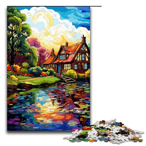 Puzzle für Erwachsene 1000 Teile Die farbenfrohe Psychedelia von Giethoorn Puzzle für Erwachsene Holzspiele für die ganze Familie Weihnachts und Geburtstagsgeschenke 75 x 50 cm Puzzle für Erwachsene 1000 Teile Die farbenfrohe Psychedelia von Giethoorn Puzzle für Erwachsene Holzspiele für die ganze Familie Weihnachts und Geburtstagsgeschenke 75 x 50 cm von QSYFNBZL