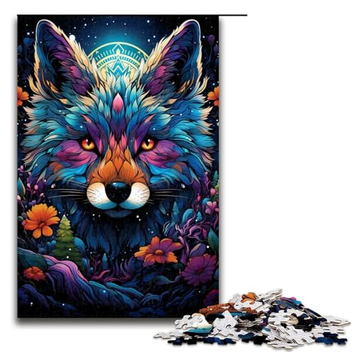 Puzzle für Erwachsene 1000 Teile Die farbenfrohe Psychedelia von Star Wolf Spielzeug intellektuelles Spiel ganze Familie 75 x 50 cm von QSYFNBZL