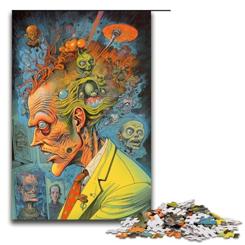 Puzzle für Erwachsene 1000 Teile Dr. Monster Puzzle Spiele Spielzeug Geschenk geeignet für die Schreibtischdekoration 75 x 50 cm Puzzle für Erwachsene 1000 Teile Dr. Monster Puzzle Spiele Spielzeug Geschenk geeignet für die Schreibtischdekoration 75 x 50 cm von QSYFNBZL