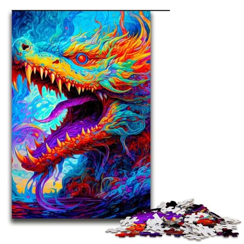 Puzzle für Erwachsene 1000 Teile Drache. Geburtstagsgeschenk für Teenager ab 14 Jahren 75 x 50 cm Puzzle für Erwachsene 1000 Teile Drache. Geburtstagsgeschenk für Teenager ab 14 Jahren 75 x 50 cm von QSYFNBZL