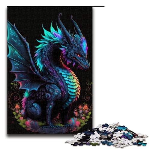Puzzle für Erwachsene 1000 Teile Drachen Holzpuzzle Lernen Lernspielzeug Familienspiele 1000 PCS Puzzle für Erwachsene 1000 Teile Drachen Holzpuzzle Lernen Lernspielzeug Familienspiele 1000 PCS von QSYFNBZL