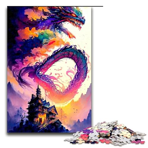 Puzzle für Erwachsene 1000 Teile Drachen Puzzle Lernspiele für Zuhause DIY Spielzeug tolles Geschenk für Spiele 75 x 50 cm Puzzle für Erwachsene 1000 Teile Drachen Puzzle Lernspiele für Zuhause DIY Spielzeug tolles Geschenk für Spiele 75 x 50 cm von QSYFNBZL