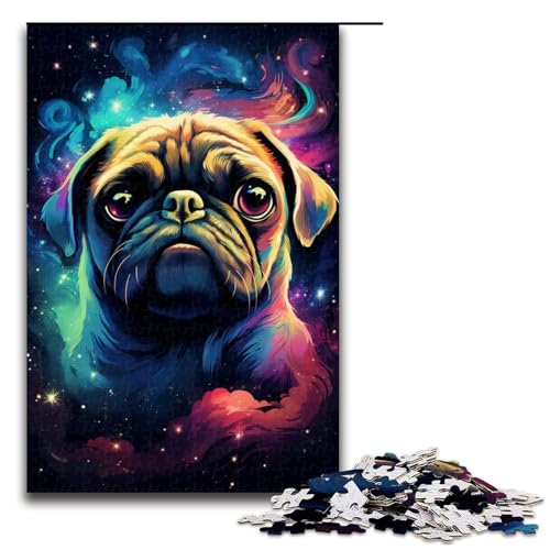 Puzzle für Erwachsene 1000 Teile EIN herrlicher Hund Geburtstagsgeschenk für Teenager ab 14 Jahren 75 x 50 cm von QSYFNBZL