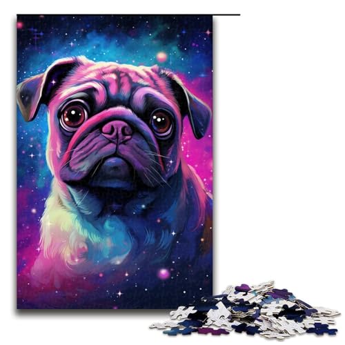 Puzzle für Erwachsene 1000 Teile EIN herrlicher Hund Geburtstagsgeschenk für Teenager ab 14 Jahren 75 x 50 cm von QSYFNBZL
