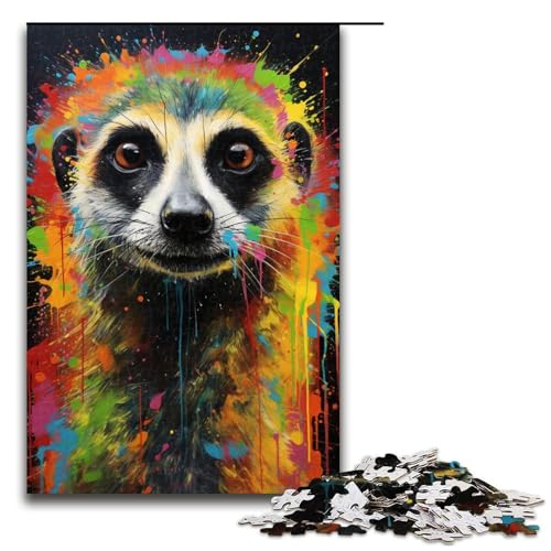 Puzzle für Erwachsene 1000 Teile Erdmännchen buntes Puzzle Lernspiele für Zuhause DIY Spielzeug tolles Geschenk für Spiele 75 x 50 cm Puzzle für Erwachsene 1000 Teile Erdmännchen buntes Puzzle Lernspiele für Zuhause DIY Spielzeug tolles Geschenk für Spiele 75 x 50 cm von QSYFNBZL