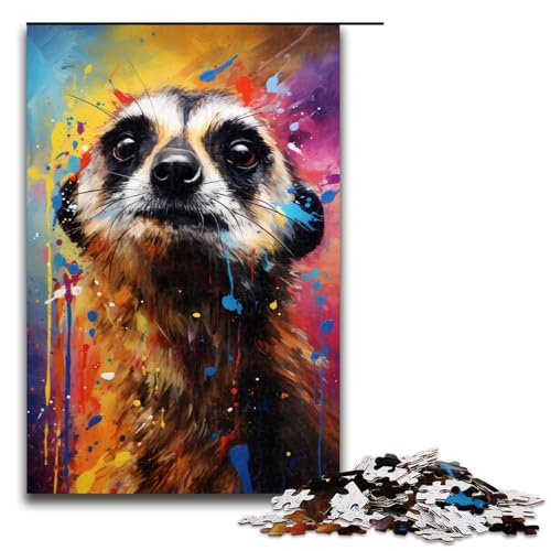 Puzzle für Erwachsene 1000 Teile Erdmännchen buntes Puzzle Spiele Spielzeug Geschenk geeignet als Schreibtischdekoration 75 x 50 cm Puzzle für Erwachsene 1000 Teile Erdmännchen buntes Puzzle Spiele Spielzeug Geschenk geeignet als Schreibtischdekoration 75 x 50 cm von QSYFNBZL