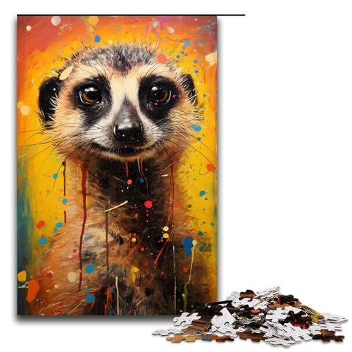 Puzzle für Erwachsene 1000 Teile Erdmännchen buntes Puzzle für Lernspiele Herausforderungsspielzeug einzigartige Heimdekoration und Geschenke 75 x 50 cm Puzzle für Erwachsene 1000 Teile Erdmännchen buntes Puzzle für Lernspiele Herausforderungsspielzeug einzigartige Heimdekoration und Geschenke 75 x 50 cm von QSYFNBZL