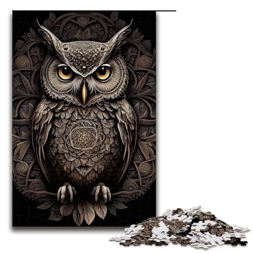 Puzzle für Erwachsene 1000 Teile Eulen Mandala Spielzeug intellektuelles Spiel ganze Familie 75 x 50 cm Puzzle für Erwachsene 1000 Teile Eulen Mandala Spielzeug intellektuelles Spiel ganze Familie 75 x 50 cm von QSYFNBZL