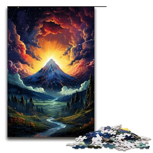 Puzzle für Erwachsene 1000 Teile Fantasie Bunte Berggipfel Puzzle Spielspielzeug lustig 75 x 50 cm von QSYFNBZL
