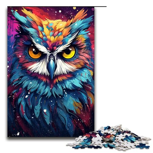 Puzzle für Erwachsene 1000 Teile Fantasie Bunte Eule Puzzle Lernspiele für Zuhause DIY Spielzeug tolles Geschenk für Spiele 75 x 50 cm Puzzle für Erwachsene 1000 Teile Fantasie Bunte Eule Puzzle Lernspiele für Zuhause DIY Spielzeug tolles Geschenk für Spiele 75 x 50 cm von QSYFNBZL
