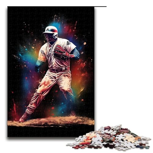 Puzzle für Erwachsene 1000 Teile Fantasie Farb Baseballspieler Holzpuzzle Lernspielzeug Familienspiele 75 x 50 cm Puzzle für Erwachsene 1000 Teile Fantasie Farb Baseballspieler Holzpuzzle Lernspielzeug Familienspiele 75 x 50 cm von QSYFNBZL