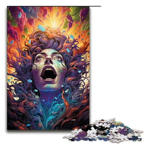 Puzzle für Erwachsene 1000 Teile Fantasie Farbfrau Holzpuzzle Lernspielzeug Familienspiele 75 x 50 cm Puzzle für Erwachsene 1000 Teile Fantasie Farbfrau Holzpuzzle Lernspielzeug Familienspiele 75 x 50 cm von QSYFNBZL