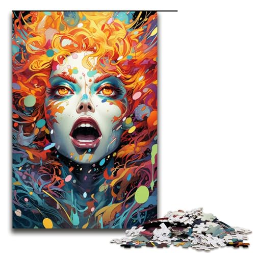 Puzzle für Erwachsene 1000 Teile Fantasie Farbmädchen Puzzle Lernspiele für Zuhause DIY Spielzeug tolles Geschenk für Spiele 75 x 50 cm Puzzle für Erwachsene 1000 Teile Fantasie Farbmädchen Puzzle Lernspiele für Zuhause DIY Spielzeug tolles Geschenk für Spiele 75 x 50 cm von QSYFNBZL