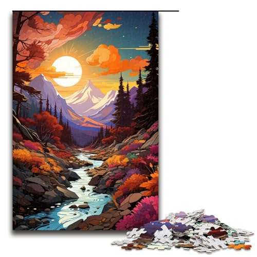 Puzzle für Erwachsene 1000 Teile Fantasie Sonnenuntergangslandschaft Kunstwerk Geburtstagsgeschenk Wandkunst 75 x 50 cm Puzzle für Erwachsene 1000 Teile Fantasie Sonnenuntergangslandschaft Kunstwerk Geburtstagsgeschenk Wandkunst 75 x 50 cm von QSYFNBZL