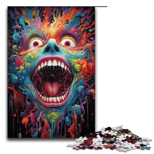 Puzzle für Erwachsene 1000 Teile Fantasie buntes Monster Heimdekoration Puzzle Spielzeug Geschenk für die ganze Familie 75 x 50 cm Puzzle für Erwachsene 1000 Teile Fantasie buntes Monster Heimdekoration Puzzle Spielzeug Geschenk für die ganze Familie 75 x 50 cm von QSYFNBZL