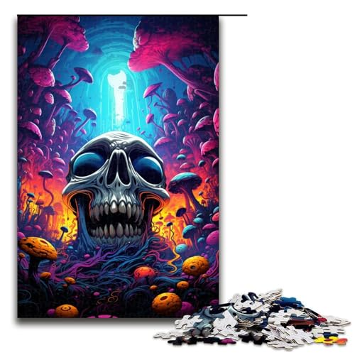 Puzzle für Erwachsene 1000 Teile Fantasie buntes Totenkopf Puzzle jedes Teil ist einzigartig anspruchsvolles Familienspaßspiel 75 x 50 cm Puzzle für Erwachsene 1000 Teile Fantasie buntes Totenkopf Puzzle jedes Teil ist einzigartig anspruchsvolles Familienspaßspiel 75 x 50 cm von QSYFNBZL