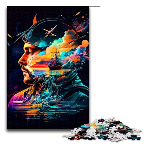 Puzzle für Erwachsene 1000 Teile Fantasiegesichtsspielzeug intellektuelles Spiel ganze Familie 75 x 50 cm Puzzle für Erwachsene 1000 Teile Fantasiegesichtsspielzeug intellektuelles Spiel ganze Familie 75 x 50 cm von QSYFNBZL