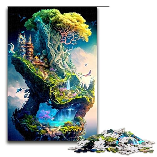 Puzzle für Erwachsene 1000 Teile Fantasielandschaft Kunstwerk Geburtstagsgeschenk Wandkunst 75 x 50 cm Puzzle für Erwachsene 1000 Teile Fantasielandschaft Kunstwerk Geburtstagsgeschenk Wandkunst 75 x 50 cm von QSYFNBZL