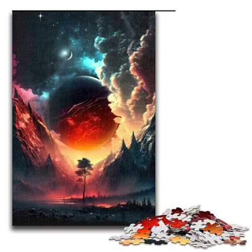 Puzzle für Erwachsene 1000 Teile Fantasielandschaft Puzzle Lernspiele für Zuhause DIY Spielzeug tolles Geschenk für Spiele 75 x 50 cm von QSYFNBZL