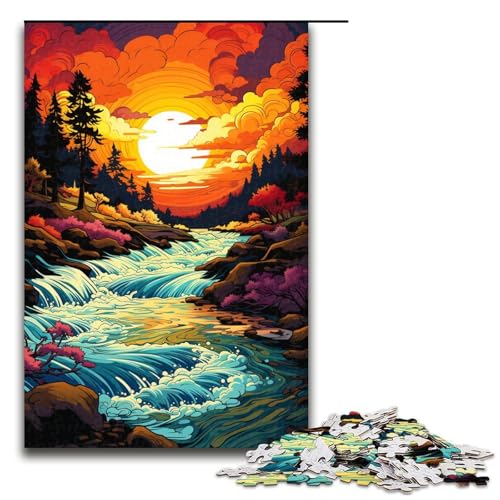 Puzzle für Erwachsene 1000 Teile Fantasielandschaft unter Sonnenuntergang Holzpuzzle Lernspielzeug Familienspiele 75 x 50 cm Puzzle für Erwachsene 1000 Teile Fantasielandschaft unter Sonnenuntergang Holzpuzzle Lernspielzeug Familienspiele 75 x 50 cm von QSYFNBZL