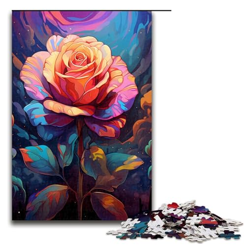 Puzzle für Erwachsene 1000 Teile Fantasy Rose Puzzle Spiele Spielzeug Geschenk geeignet für die Schreibtischdekoration 75 x 50 cm Puzzle für Erwachsene 1000 Teile Fantasy Rose Puzzle Spiele Spielzeug Geschenk geeignet für die Schreibtischdekoration 75 x 50 cm von QSYFNBZL