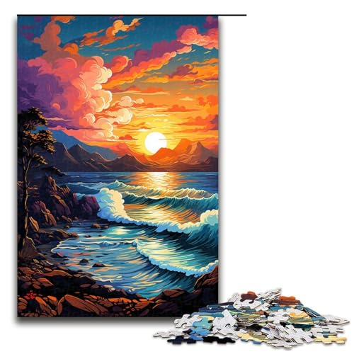 Puzzle für Erwachsene 1000 Teile Fantasy Strand bei Sonnenuntergang Puzzle Spiele Spielzeug Geschenk geeignet als Schreibtischdekoration 75 x 50 cm Puzzle für Erwachsene 1000 Teile Fantasy Strand bei Sonnenuntergang Puzzle Spiele Spielzeug Geschenk geeignet als Schreibtischdekoration 75 x 50 cm von QSYFNBZL
