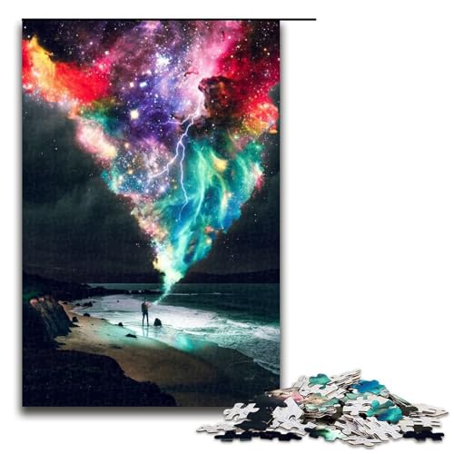 Puzzle für Erwachsene 1000 Teile Farben am Himmel Puzzlespiel Spielzeug lustig 75 x 50 cm von QSYFNBZL
