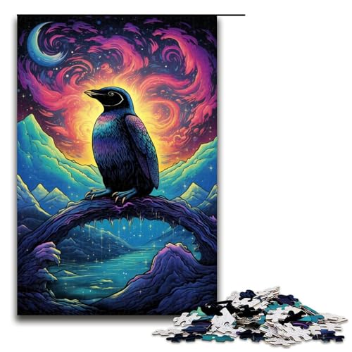 Puzzle für Erwachsene 1000 Teile Farbige Krähe Holzpuzzle Lernspielzeug Familienspiele 75 x 50 cm Puzzle für Erwachsene 1000 Teile Farbige Krähe Holzpuzzle Lernspielzeug Familienspiele 75 x 50 cm von QSYFNBZL