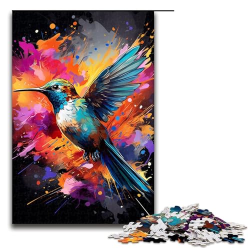 Puzzle für Erwachsene 1000 Teile Farbmalerei Kolibri Spielzeug intellektuelles Spiel ganze Familie 75 x 50 cm Puzzle für Erwachsene 1000 Teile Farbmalerei Kolibri Spielzeug intellektuelles Spiel ganze Familie 75 x 50 cm von QSYFNBZL