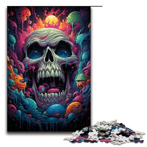 Puzzle für Erwachsene 1000 Teile Farbmonster Puzzle Spielspielzeug lustig 75 x 50 cm von QSYFNBZL